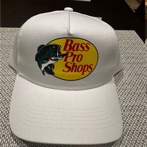 Bass Pro Shops White Fishing Cap